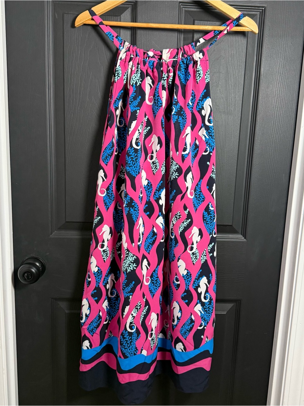 crown & ivy Pink, Blue and White Patterned Mini Skirt